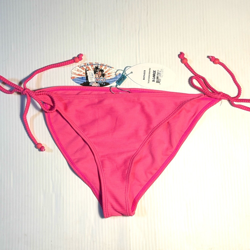 NWT Heatwave Swimwear Bingo Surf Bikini Bottoms Pink XL